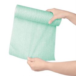 Jantex Non Woven Cloth Green (Roll of 100 Sheets) (Pack of 100)