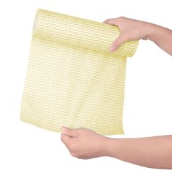 Jantex Non Woven Cloth Yellow (Roll of 100 Sheets) (Pack of 100)