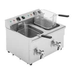 Buffalo Twin Tank Induction Fryer 2x3kW