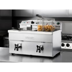 Buffalo Twin Tank Induction Fryer 2x3kW