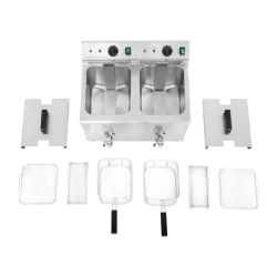 Buffalo Twin Tank Induction Fryer 2x3kW