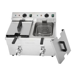 Buffalo Twin Tank Induction Fryer 2x3kW