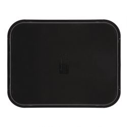 Cambro Camtread Fibreglass Rectangular Non-Slip Tray Black 457mm