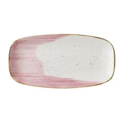 Churchill Stonecast Accents Petal Pink Chefs Oblong Plate 287x 152mm (12 Pack)