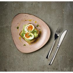 Churchill Stonecast Raw Terracotta Lotus Plate 254mm (12 Pack)