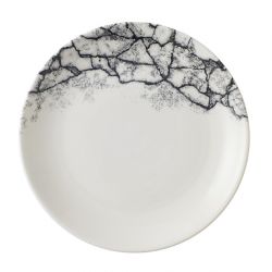 Churchill Kintsugi Accents Quartz Black Evolve Coupe Plate 165mm (12 Pack)