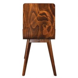 Fameg Wooden Flow Bentwood Walnut Side Chairs (2 pack)