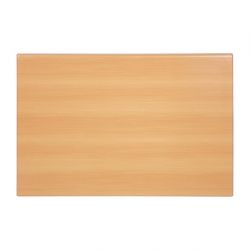 Bolero Pre-drilled Rectangular Tabletop Beech Effect