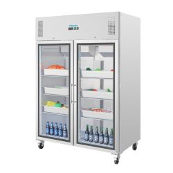 Polar G-Series Upright Double Door Gastro Display Fridge 1200Ltr