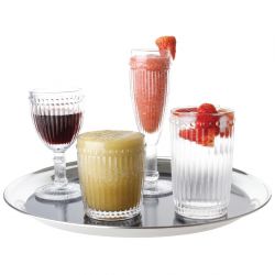 Olympia Baroque Whiskey Glasses Clear 325ml (6 Pack)