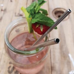 Beaumont Stainless Steel Metal Straws 8.5