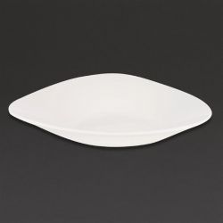 Churchill Lotus Triangular Shallow Bowls White 278mm (12 Pack)