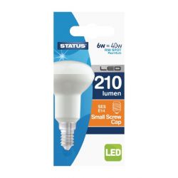 Status LED SES Pearl Warm White R50 Reflector Spotlight Bulb 6W