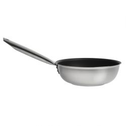 Matfer Bourgeat Tradition Stainless Steel Pro Non-Stick Saut Pan 24cm