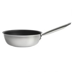Matfer Bourgeat Tradition Stainless Steel Pro Non-Stick Saut Pan 28cm