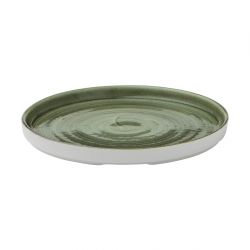 Churchill Stonecast Patina Walled Plates Green 220mm (6 Pack)