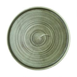 Churchill Stonecast Patina Walled Plates Green 260mm (6 Pack)