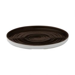 Churchill Stonecast Patina Walled Plates Iron Black 220mm (6 Pack)