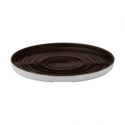 Churchill Stonecast Patina Walled Plates Iron Black 260mm (6 Pack)