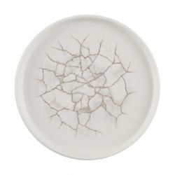Churchill Studio Prints Kintsugi Agate Walled Plates Grey 220mm (6 Pack)