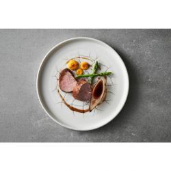 Churchill Studio Prints Kintsugi Agate Walled Plates Grey 260mm (6 Pack)