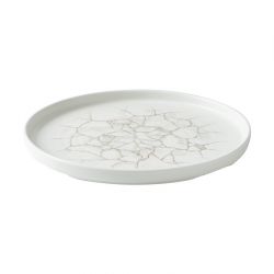 Churchill Studio Prints Kintsugi Agate Walled Plates Grey 260mm (6 Pack)