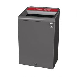 Rubbermaid Configure Container with Plastic Recycling Label Red