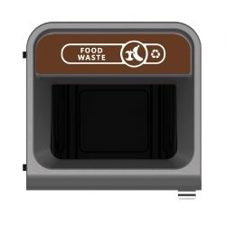 Rubbermaid Configure Container with Food Waste Label Brown