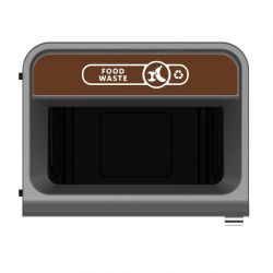 Rubbermaid Configure Container with Food Waste Label Brown