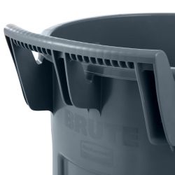 Rubbermaid Wheeled BRUTE Recycling Bin Grey 167Ltr