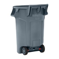 Rubbermaid Wheeled BRUTE Recycling Bin Grey 167Ltr