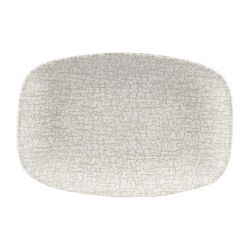 Churchill Breccia Oblong Chef Plate Agate Grey 157 x 237mm (12 Pack)
