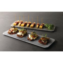 Churchill Raku Rectangular Tiles Topaz Blue 140 x 376mm (4 Pack)