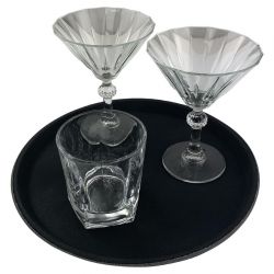 Beaumont Non-Slip Round Tray Black 280mm