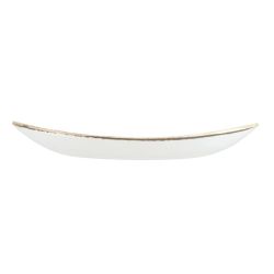 Churchill Studio Prints Homespun Charcoal Black Large Oval Coupe Plate 270 x 299mm (Pack of 12)