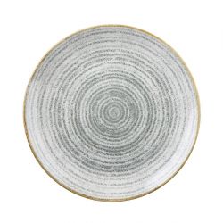 Churchill Studio Prints Homespun Stone Grey Coupe Plate 288mm (12 Pack)