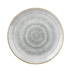 Churchill Studio Prints Homespun Stone Grey Coupe Plate 260mm (12 Pack)