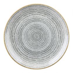 Churchill Studio Prints Homespun Stone Grey Coupe Plate 217mm (12 Pack)