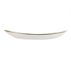 Churchill Studio Prints Homespun Stone Grey Oval Coupe Plate 317 x 255mm (Pack of 12)