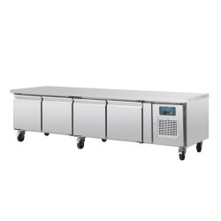 Polar U-Series Four Door Chef Base Counter Fridge