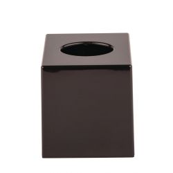 Hotel Complimentary Black Cube Tissue Holder