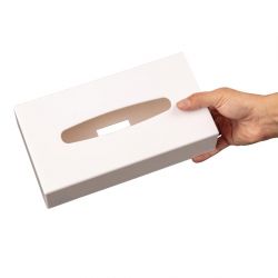 Hotel Complimentary White Rectangular Tissue Holder
