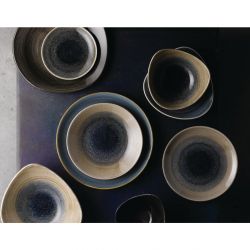 Churchill Stonecast Aqueous Triangular Plates Bayou Taupe 265mm (12 Pack)