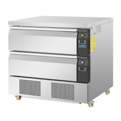 Polar U-Series Double Drawer Dual Temperature Counter Fridge Freezer 4xGN
