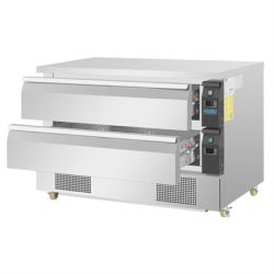 Polar U-Series Double Drawer Dual Temperature Counter Fridge Freezer 6xGN