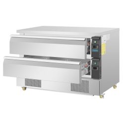 Polar U-Series Double Drawer Dual Temperature Counter Fridge Freezer 6xGN