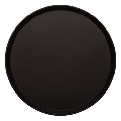 Cambro Treadlite Fibreglass Round Non-Slip Tray Black
