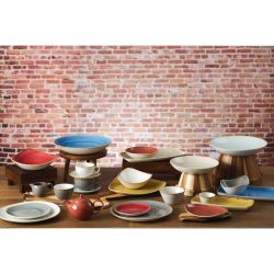 Churchill Stonecast Triangle Bowls Berry Red 235mm (Pack of 12)
