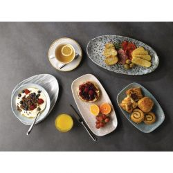 Churchill Raku Oblong Chef Plates Jade Green 157 x 237mm (12 Pack)