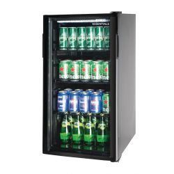 Nisbets Essentials Single Door Back Bar Cooler - 92Ltr